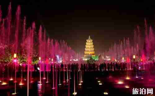 大雁塔音樂噴泉時間幾點開始+表演時間