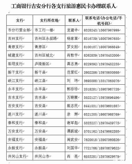 2018吉安市旅游惠民卡怎么辦理