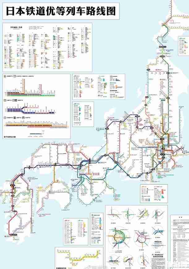 日本铁道旅行攻略日本铁道优等列车路线图2018