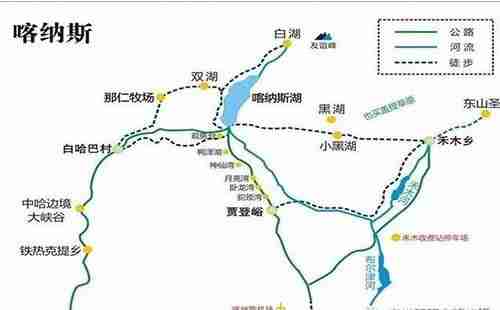 新疆阿勒泰禾木公路图