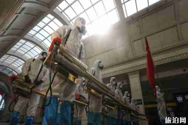 武漢漢口火車站全面消殺 什么時候解封