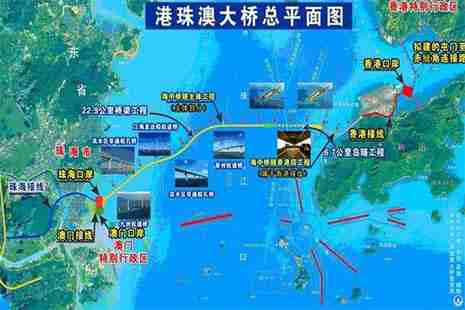 港珠澳大橋怎么收費的 內附港澳珠大橋平面圖