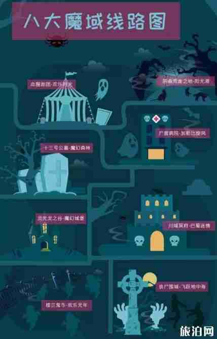成都歡樂谷萬圣節(jié)鬼屋分布地圖+萬圣節(jié)有什么刺激項目