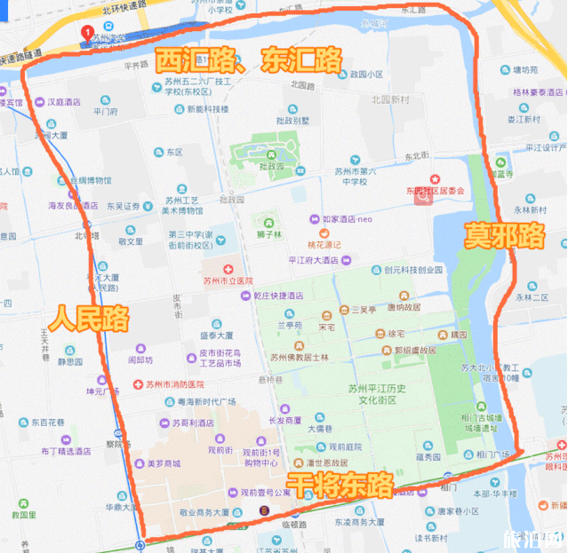 蘇州古城交通換乘指南 2019國慶蘇州限行時間路段