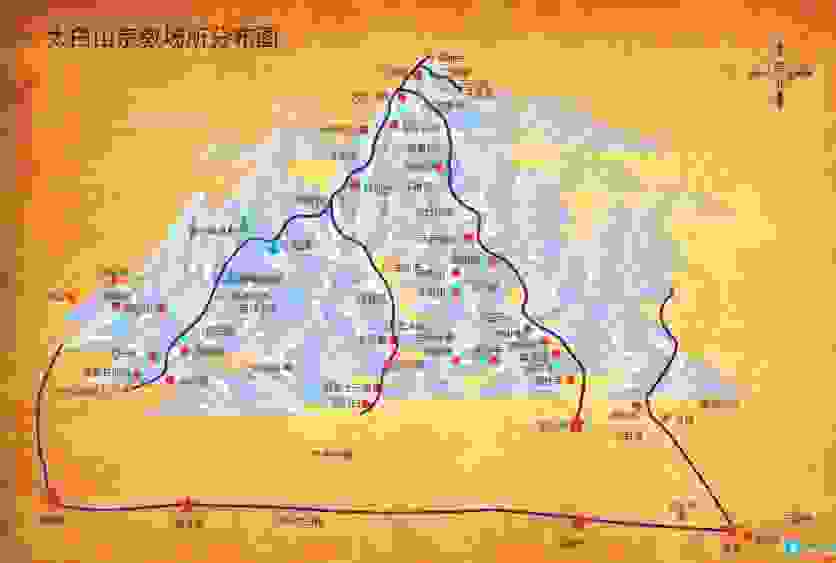 太白山登山路线图宝鸡到太白山怎么去