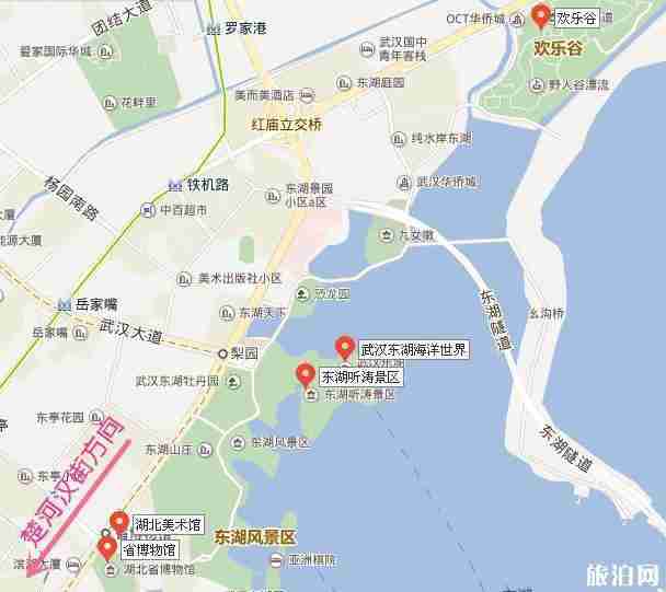 武昌的景点分布在哪里 附景点地图