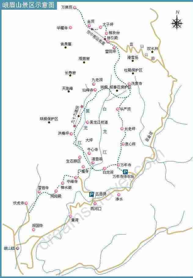 峨眉山旅游攻略详细版，峨眉山徒步爬山路线图