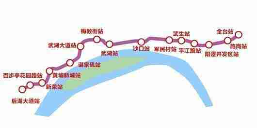 武汉地铁21号线线路图及站点