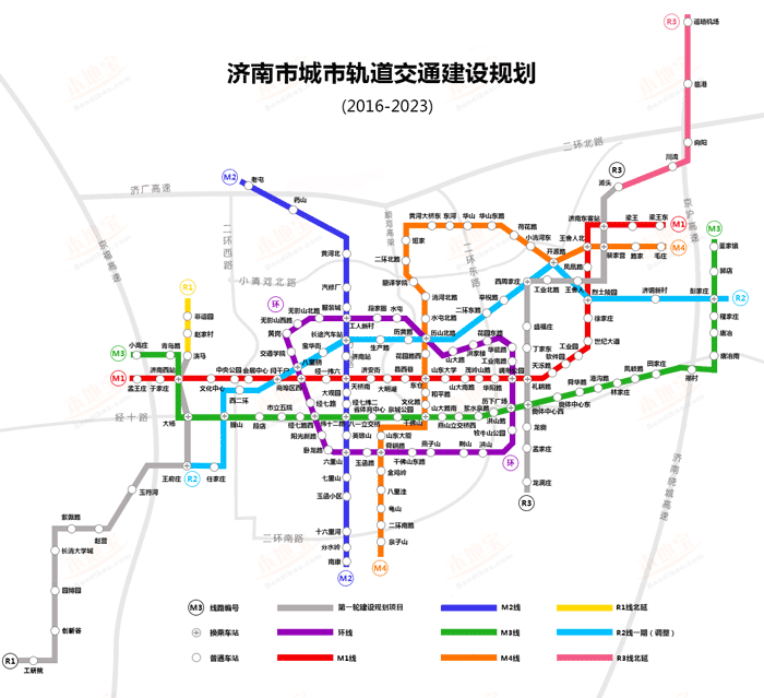 济南地铁规划线路