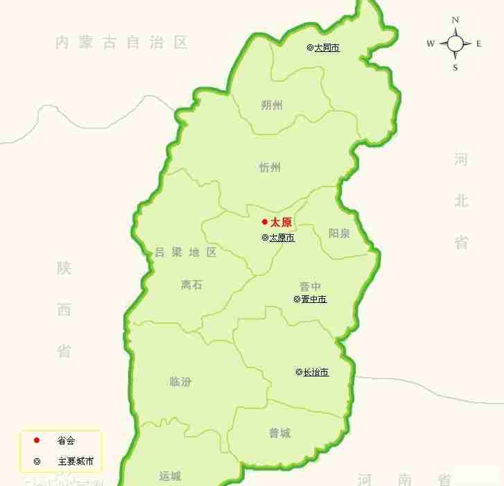 山西河南行政地图图片