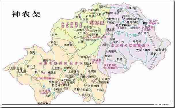 神农架交通地图 神农架交通攻略