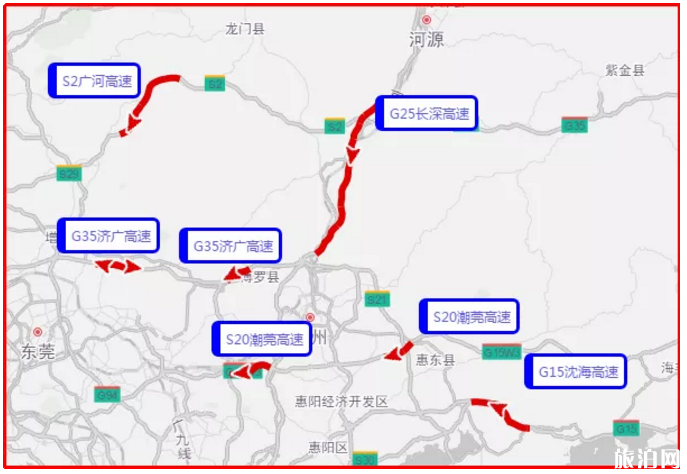 2020五一惠州景区景点拥堵预测及高速拥堵路段-绕行指南 2020五一惠州景区景点拥堵预测及高速拥堵路段-绕行指南