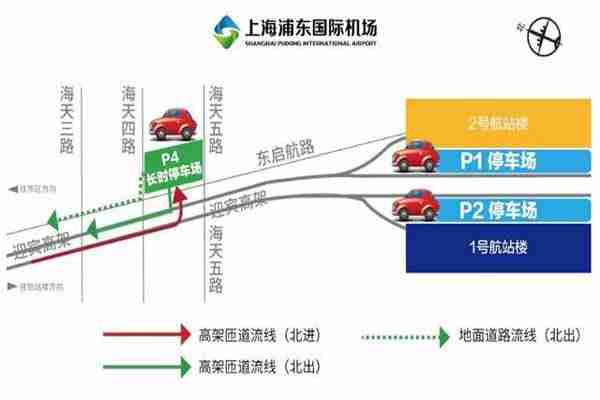 浦東機場停車場平面圖附收費標準