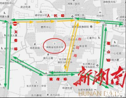2019年高考长沙易堵路段+交通管制+绕行指南 2019年高考长沙易堵路段+交通管制+绕行指南