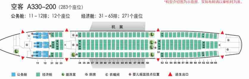 飛機座位分佈圖波音空客