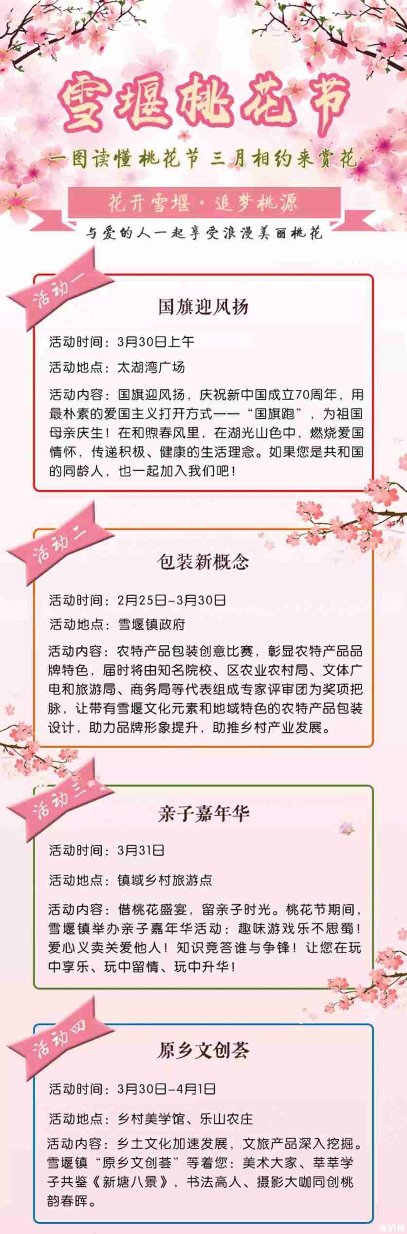 2019常州雪堰桃花节 地址+赏桃攻略