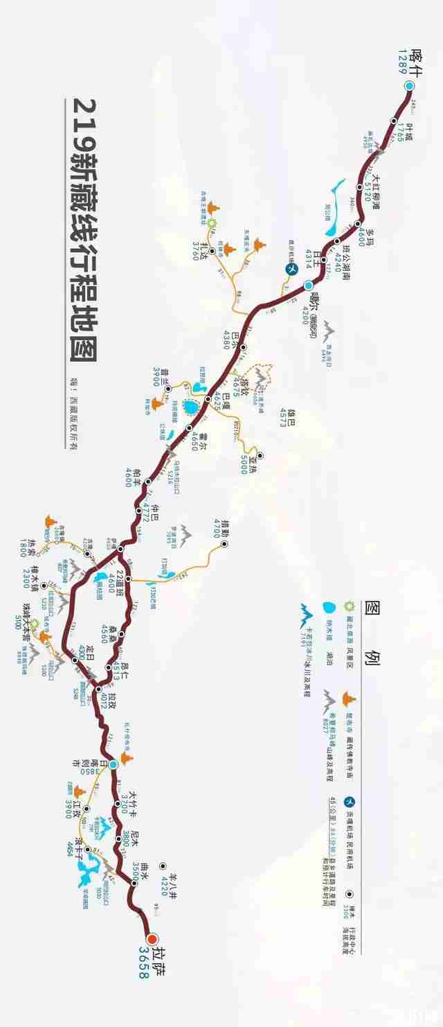 进藏线路图高清图片