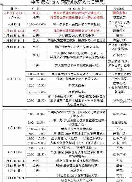 云南泼水节时间2019 2019云南泼水节各地活动攻略 云南泼水节时间2019 2019云南泼水节各地活动攻略
