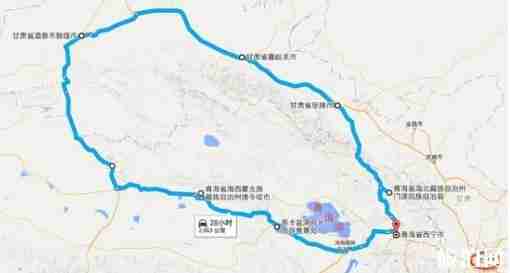 青甘大環線路線圖 青甘大環線三日游路線攻略 青甘大環線路線圖 青甘大環線三日游路線攻略