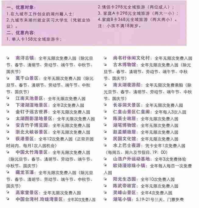 长三角九城市名单+旅游景点优惠政策 长三角九城市名单+旅游景点优惠政策
