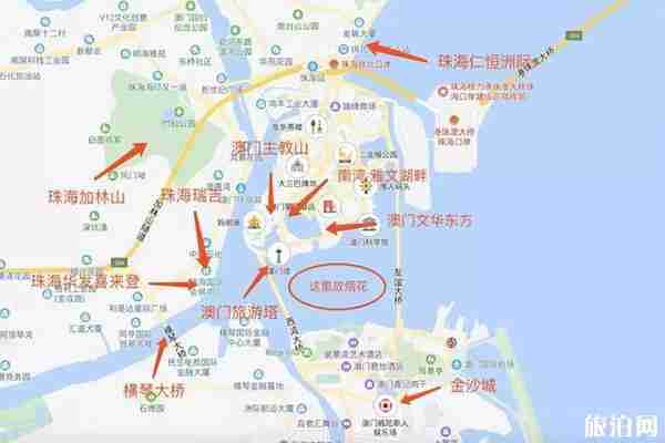 澳门国际烟花节珠海观赏位置推荐 附观赏地图 澳门国际烟花节珠海观赏位置推荐 附观赏地图