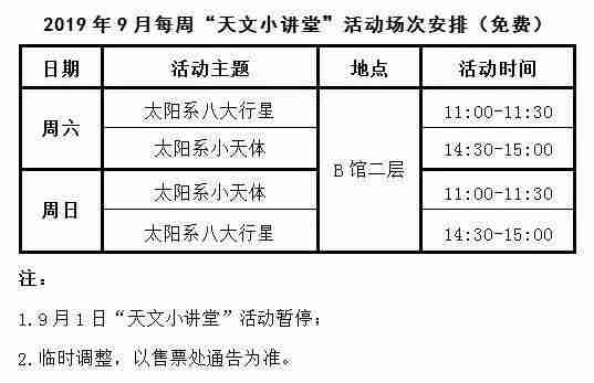 2019北京天文館門票優惠政策+開放時間