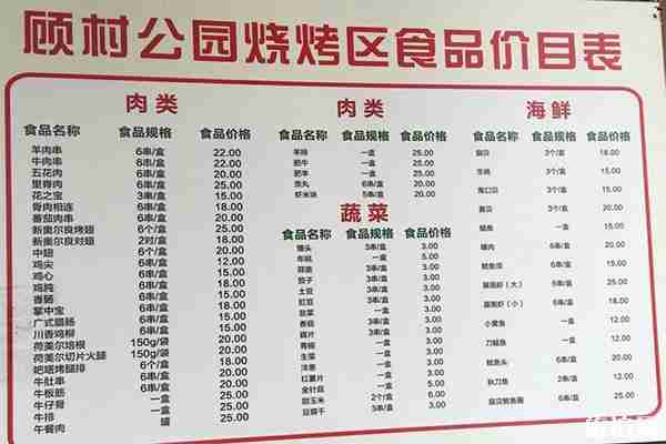 上海顧村公園燒烤哪個停車場最近 附燒烤收費多少