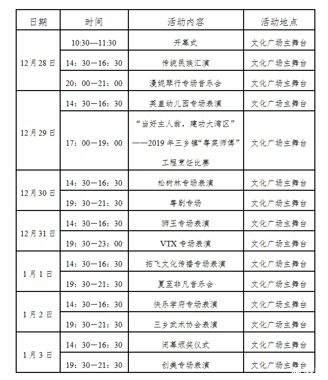中山跨年倒數地點 2020中山飄雪活動+跨年活動時間地點