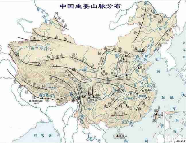 中国地形海拔高度图图片