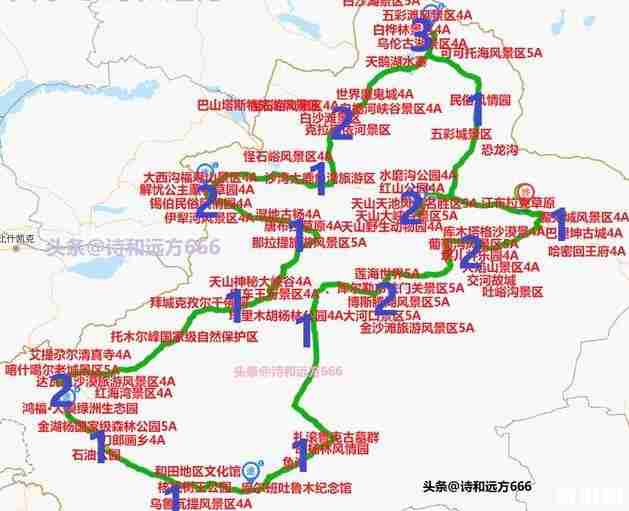 新疆自驾游线路推荐2020 新疆自驾游线路推荐2020