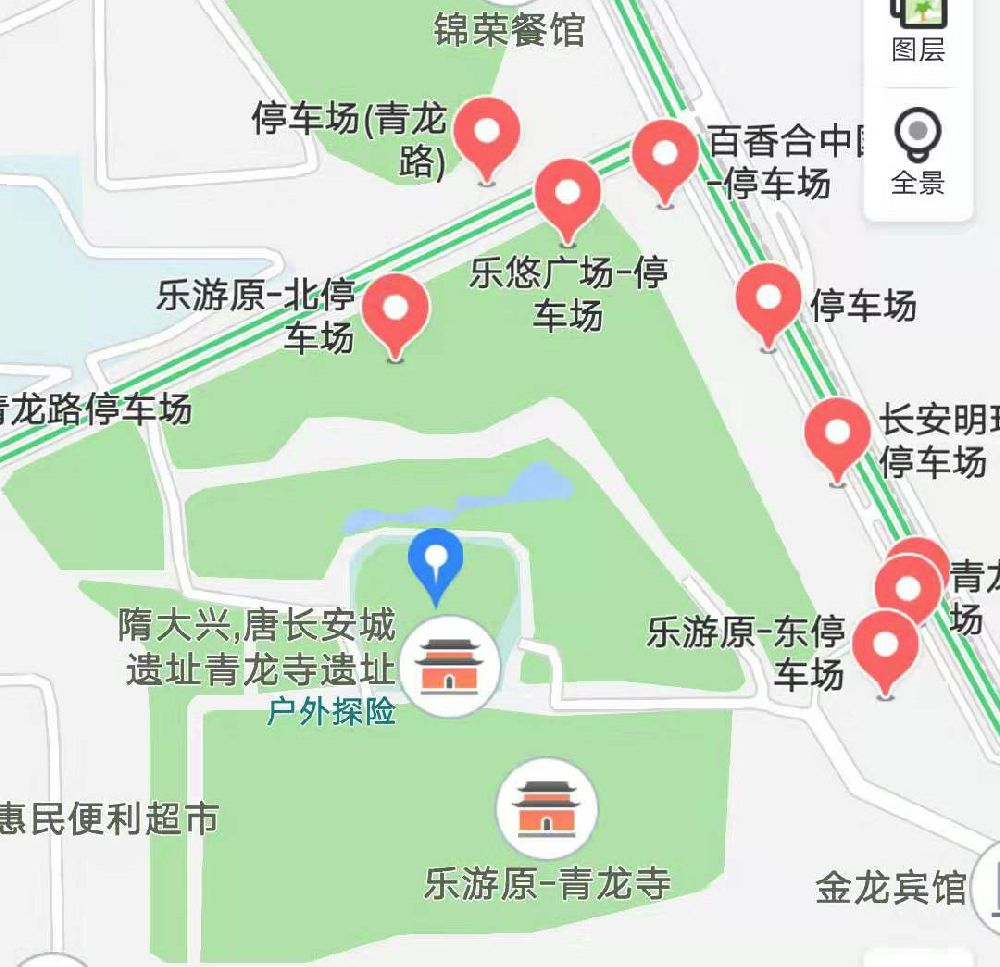 西安青龙寺地图图片