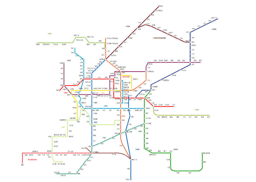 廣州地鐵運營時間，廣州地鐵幾點開始到幾點結束（各個線路不同）
