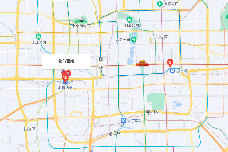 北京西站属于哪个区丰台区三环内二环外莲花池东路118号
