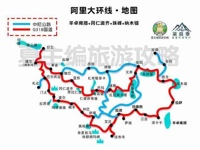 川藏线自驾游线路图最新版
