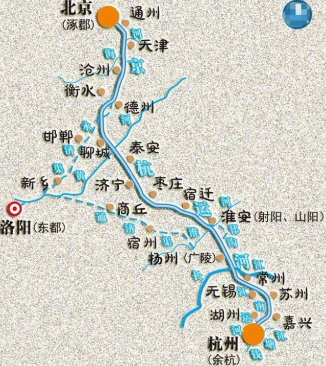杭州大运河旅游路线图图片