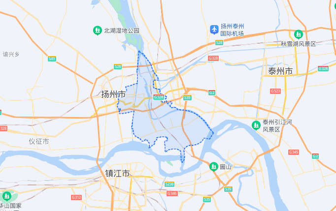 广陵是现在江苏省的哪个地方扬州市主城区可追溯到公元前486年