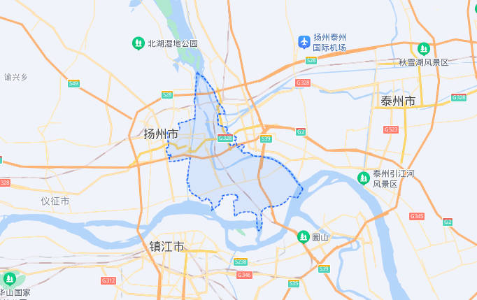 扬州广陵区街道地图图片