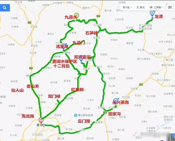 贵州旅游线路图最佳方案，12条适合自驾游