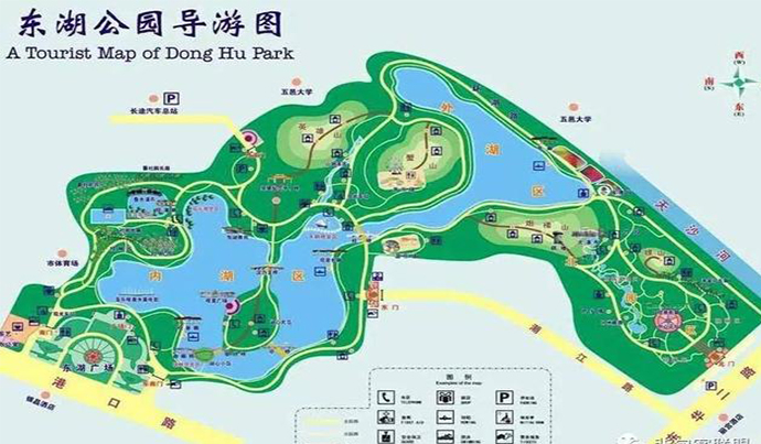 武汉东湖景区游玩路线图片