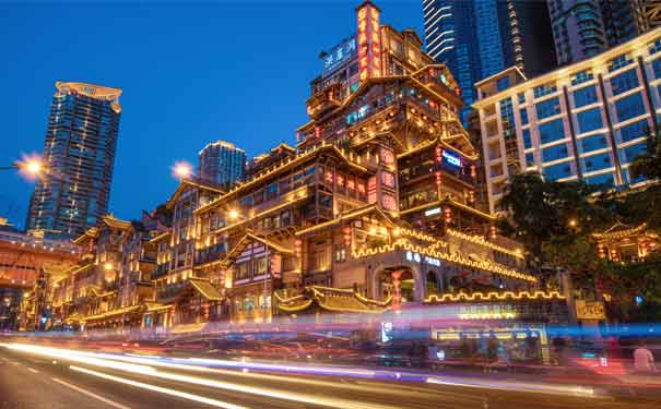 重慶洪崖洞夜景 重慶洪崖洞夜景