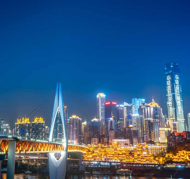 重慶洪崖洞夜景-千廝門大橋北橋頭觀洪崖洞夜景 重慶洪崖洞夜景-千廝門大橋北橋頭觀洪崖洞夜景