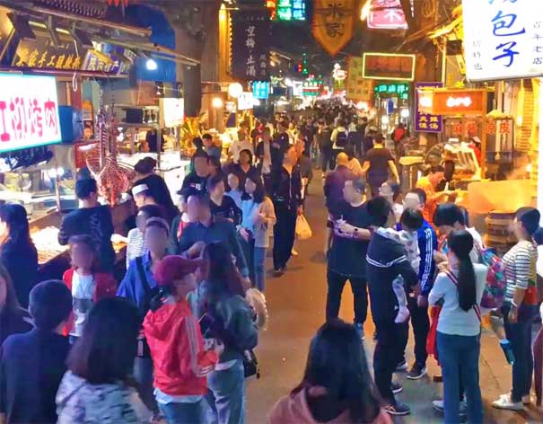 重慶到西安旅游攻略：回民街小吃