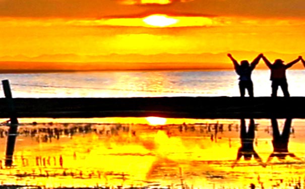 青海湖日出 青海湖日出