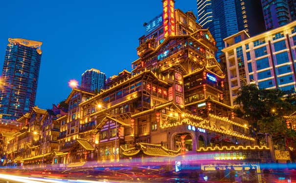 去重慶旅游怎么玩:網紅景點洪崖洞夜景